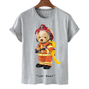 Eco-Friendly Firefighter Bear T-shirt