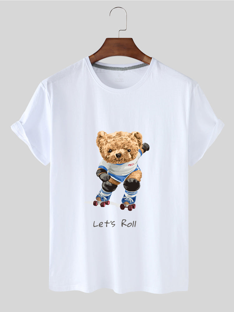 Eco-Friendly Roller Skater Bear T-shirt