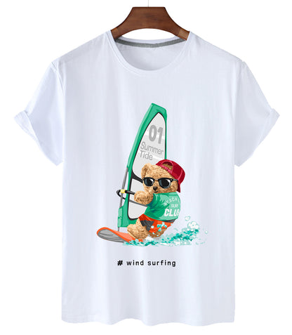 Eco-Friendly Sailing Bear T-shirt