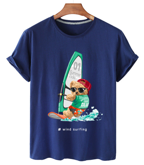 Eco-Friendly Sailing Bear T-shirt