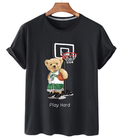 Eco-Friendly Basketball Bear T-shirt