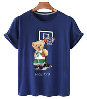 Eco-Friendly Basketball Bear T-shirt