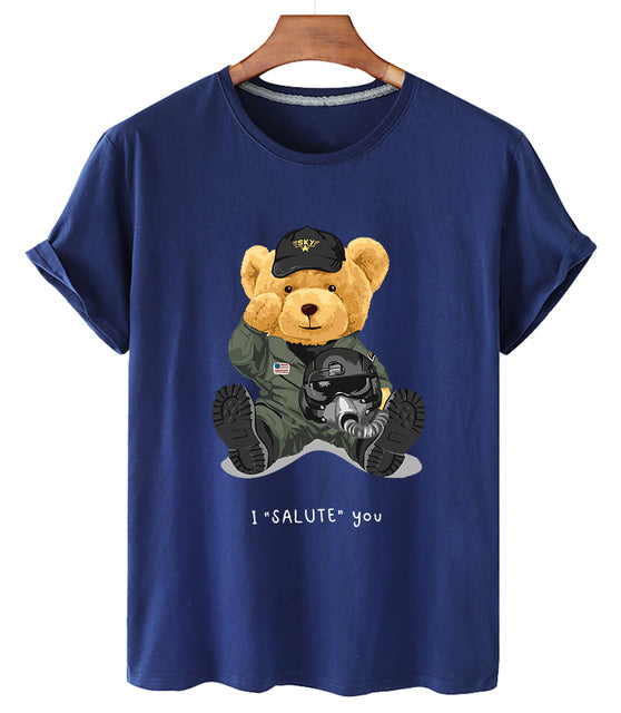 Eco-Friendly Pilot Bear T-shirt
