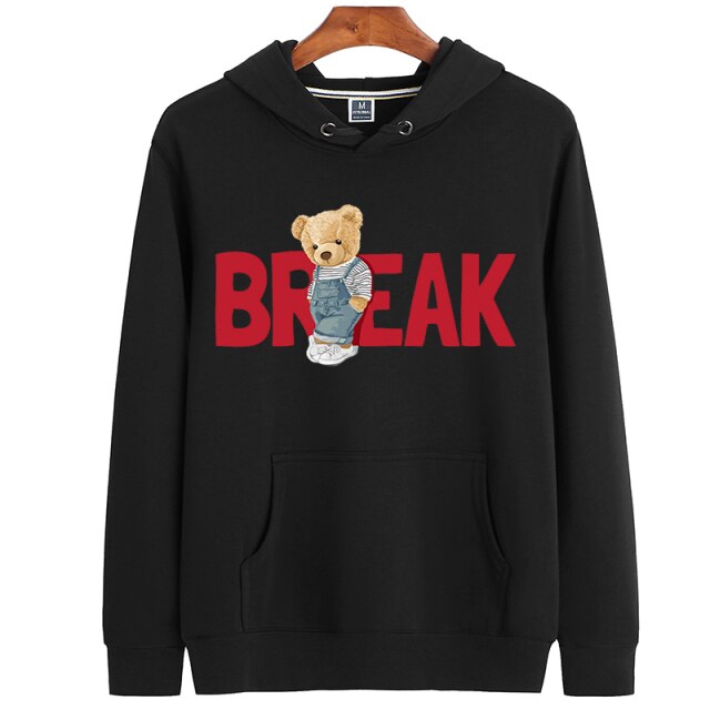 Eco-Friendly Leisure Bear Hoodie