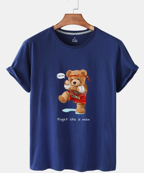 Eco-Friendly Kick Boxer Bear T-shirt