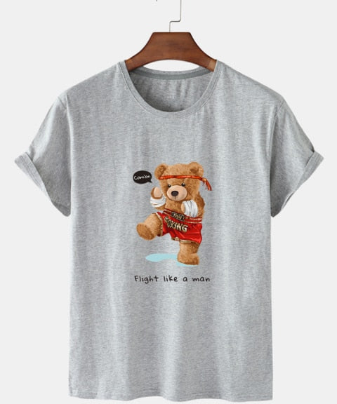 Eco-Friendly Kick Boxer Bear T-shirt