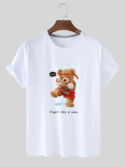Eco-Friendly Kick Boxer Bear T-shirt