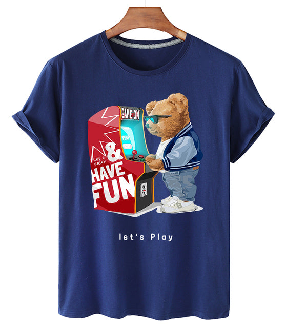 Eco-Friendly Gamer Bear T-shirt