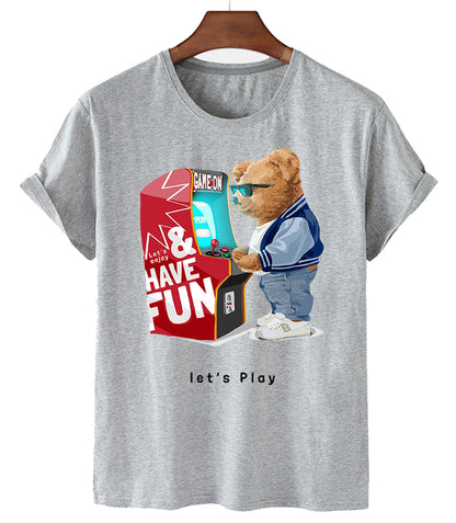 Eco-Friendly Gamer Bear T-shirt