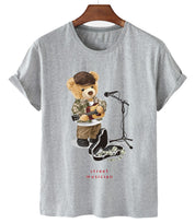 Eco-Friendly Street Singer Bear T-shirt