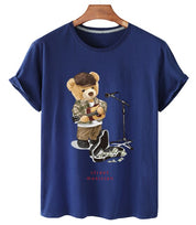 Eco-Friendly Street Singer Bear T-shirt