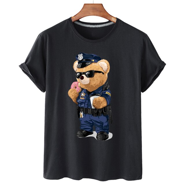 Eco-Friendly Officer Bear T-shirt