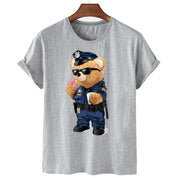 Eco-Friendly Officer Bear T-shirt