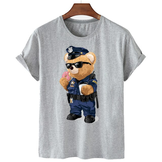 Eco-Friendly Officer Bear T-shirt