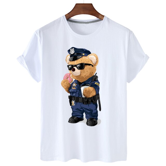 Eco-Friendly Officer Bear T-shirt