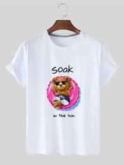 Eco-Friendly Summer Bear T-shirt