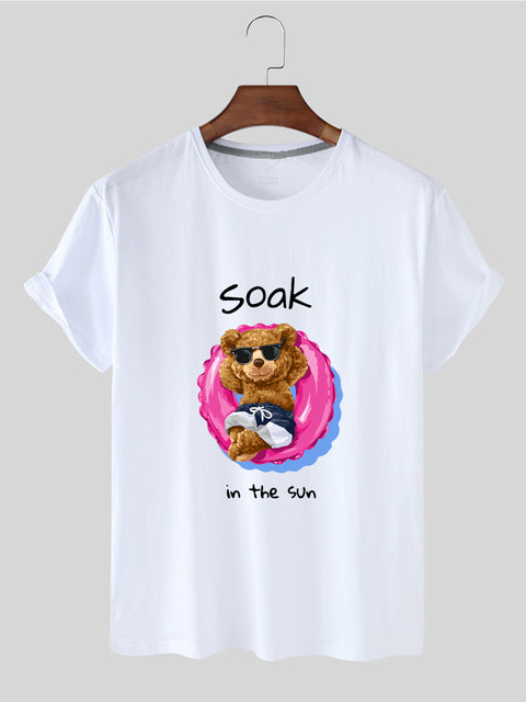 Eco-Friendly Summer Bear T-shirt