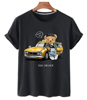 Eco-Friendly Taxi Driver Bear T-shirt