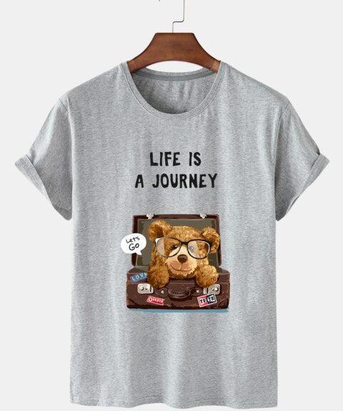 Eco-Friendly Travel Bear T-shirt