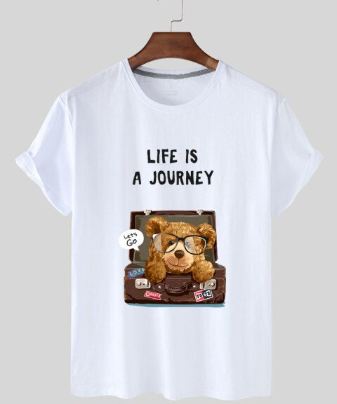 Eco-Friendly Travel Bear T-shirt