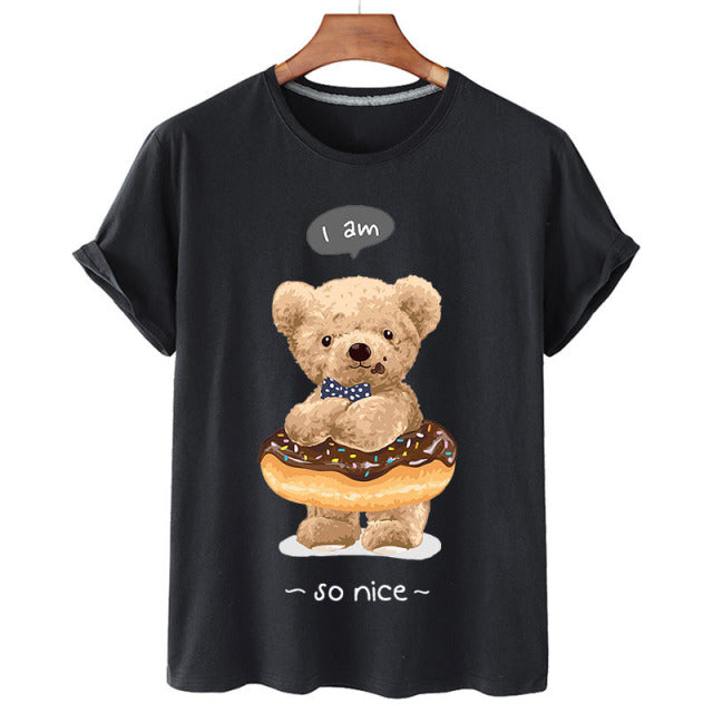 Eco-Friendly Donut Bear T-shirt