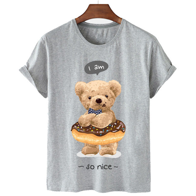 Eco-Friendly Donut Bear T-shirt