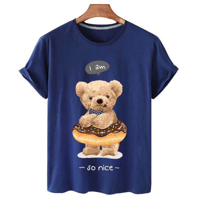 Eco-Friendly Donut Bear T-shirt