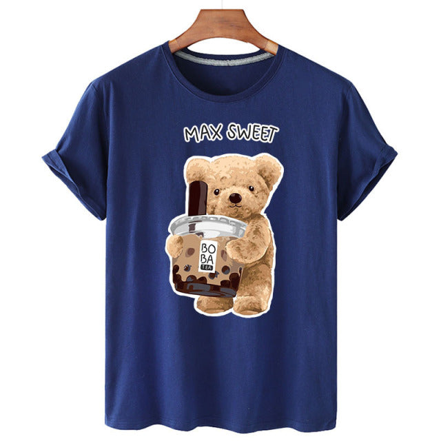 Eco-Friendly Milk Tea Bear T-shirt