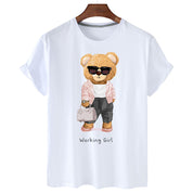 Eco-Friendly Working Girl Bear T-shirt