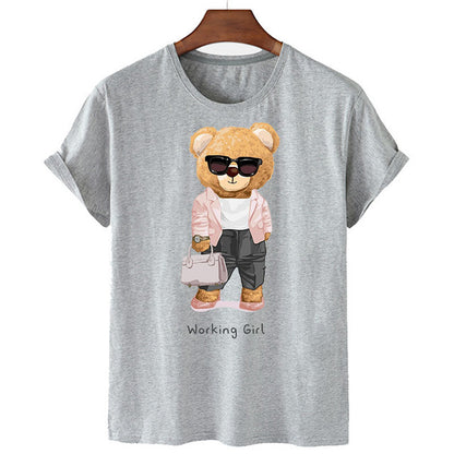 Eco-Friendly Working Girl Bear T-shirt