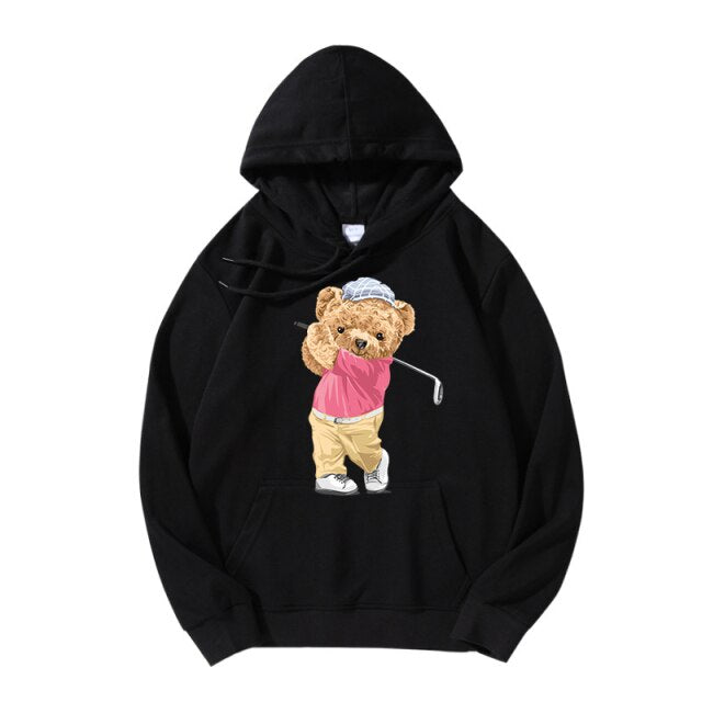 Eco-Friendly Golf Bear Hoodie