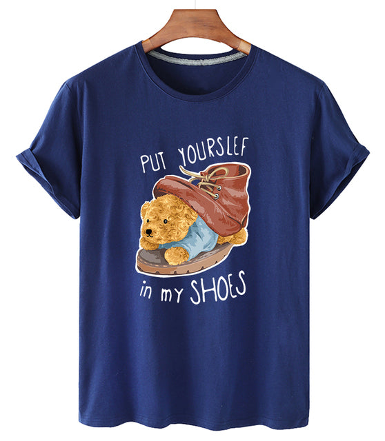 Eco-Friendly Shoe Bear T-shirt