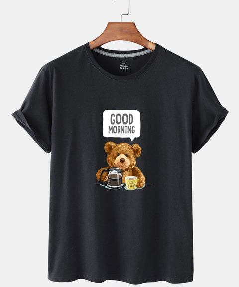 Eco-Friendly Morning Bear T-shirt