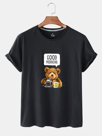 Eco-Friendly Morning Bear T-shirt