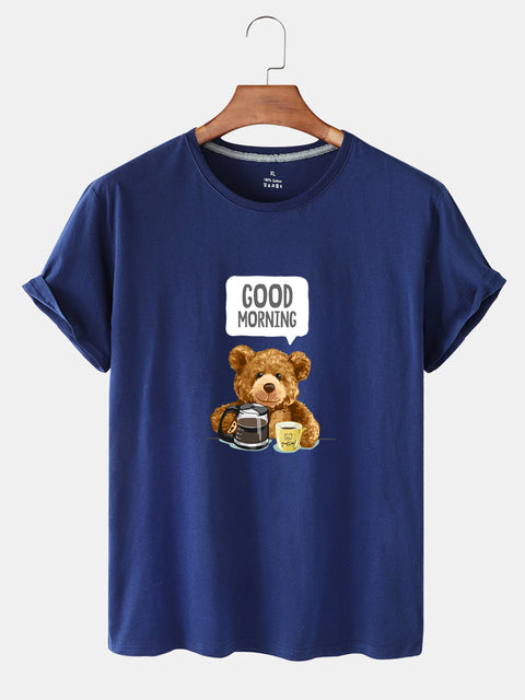 Eco-Friendly Morning Bear T-shirt