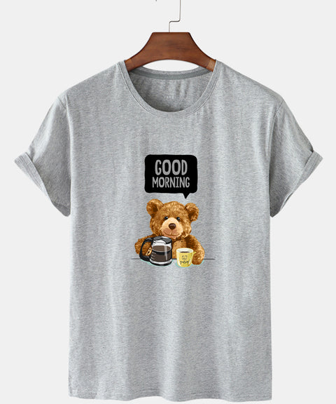Eco-Friendly Morning Bear T-shirt