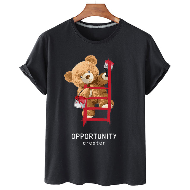 Eco-Friendly Painter Bear T-shirt