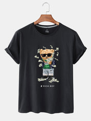 Eco-Friendly Rich Boy Bear T-shirt