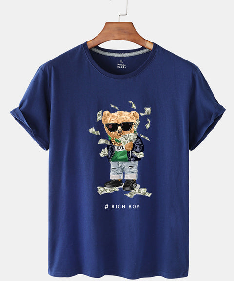 Eco-Friendly Rich Boy Bear T-shirt