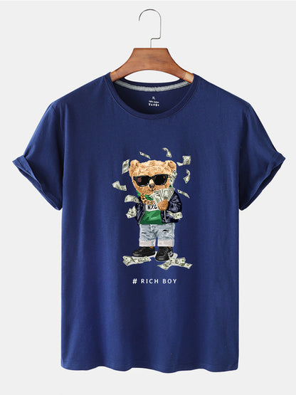 Eco-Friendly Rich Boy Bear T-shirt