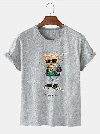 Eco-Friendly Rich Boy Bear T-shirt