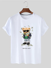 Eco-Friendly Rich Boy Bear T-shirt