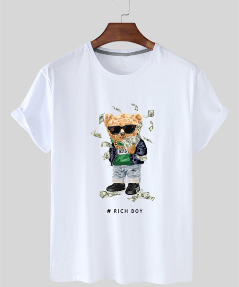 Eco-Friendly Rich Boy Bear T-shirt