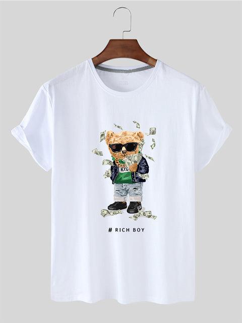 Eco-Friendly Rich Boy Bear T-shirt
