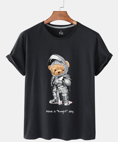Eco-Friendly Knight Bear T-shirt