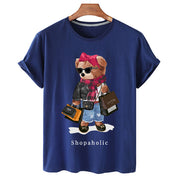 Eco-Friendly Shopaholic Bear T-shirt